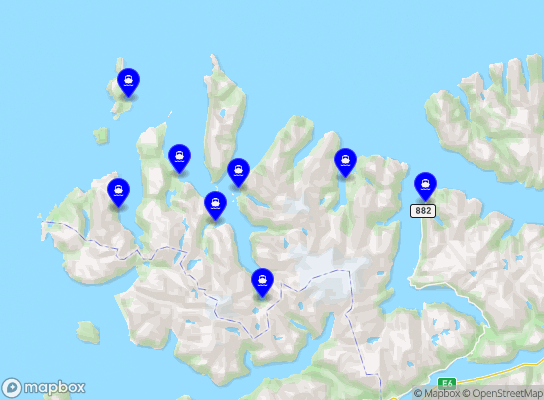 Øksfjord - Bergsfjord