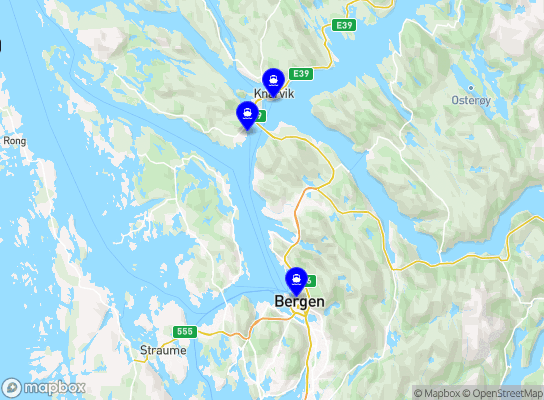 Strandkaiterminalen båtkai - Frekhaug båtkai