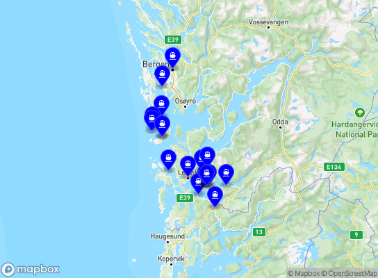 Strandkaiterminalen båtkai - Skånevik båtkai