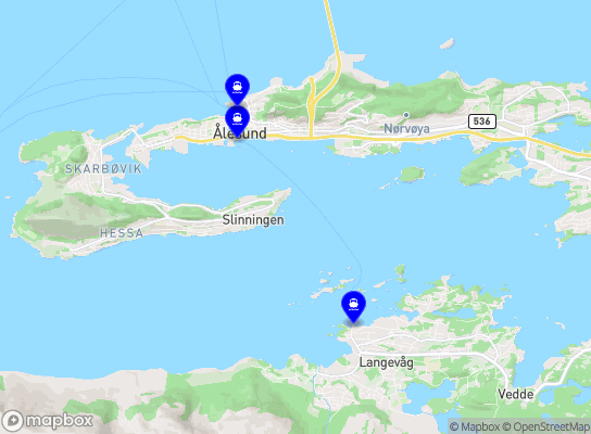 Ålesund rutebilstasjon - Langevåg