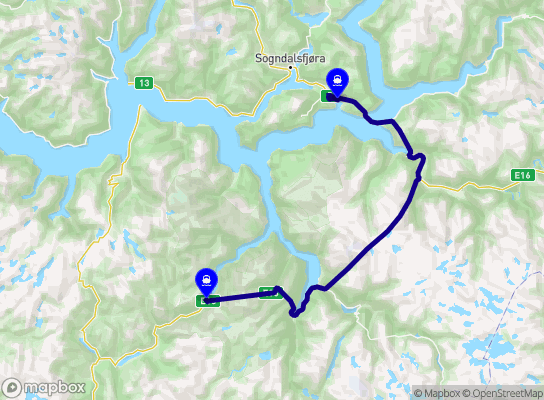 Gudvangen - Kaupanger